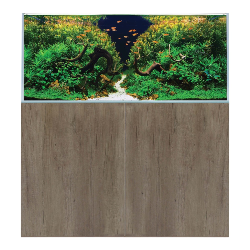 AquaOne 120cm Cabinet Grey Nebraska Oak