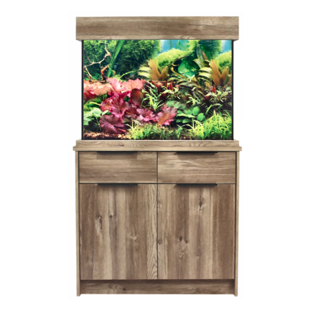 AquaOne OakStyle 145 Home Collection Nash Oak  Tank and Cabinet