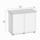 Juwel Rio 290 Light Wood Cabinet