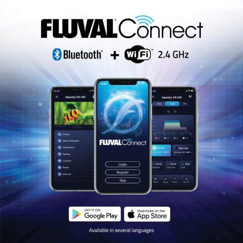 Fluval Aquasky 3.0 LED with Wifi & Bluetooth 12w (38-63cm)