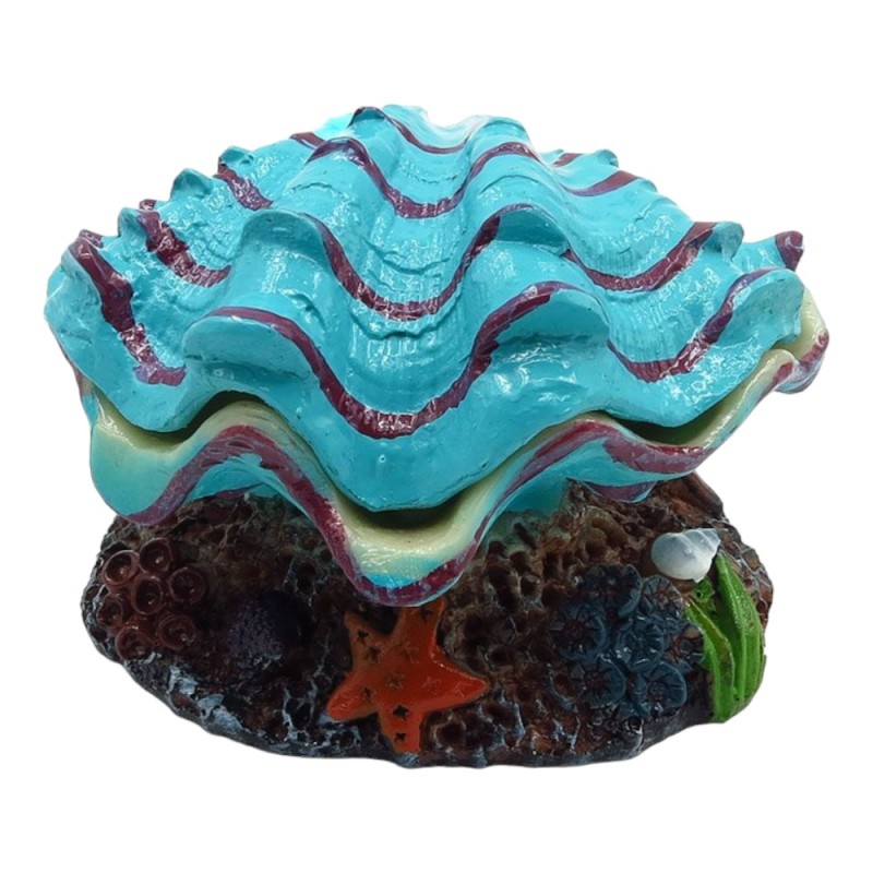 AquaOne Air Operated Clam Shell Bubblegum 10x10x8cm
