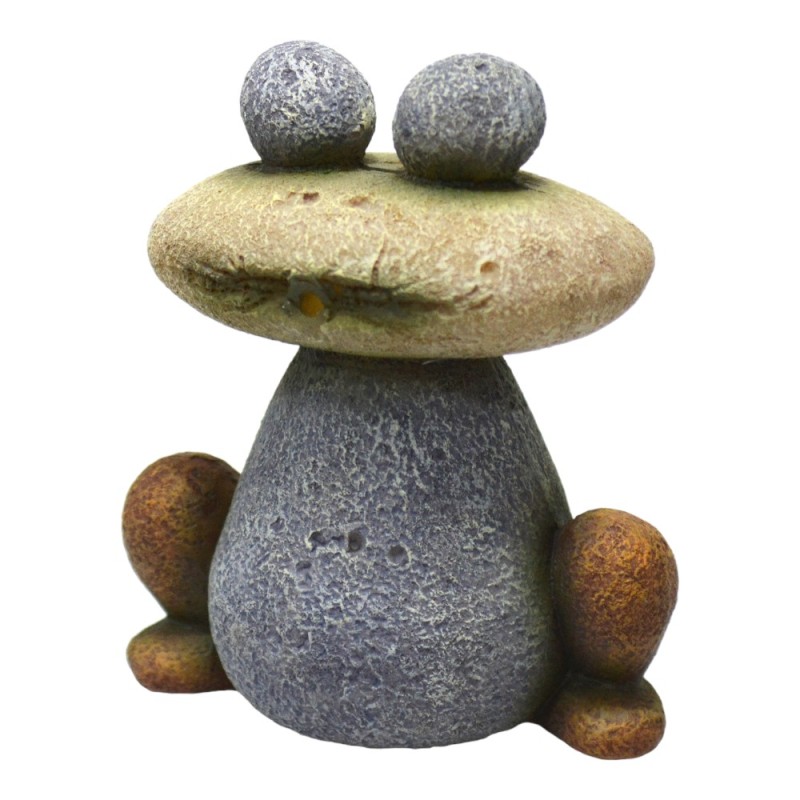 AquaOne Air Operated Stone Frog Large 10x8x12cm
