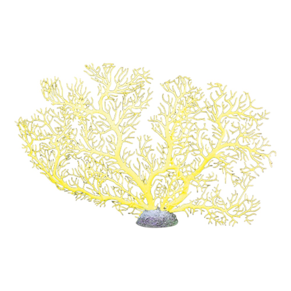 AquaOne Coral Fan Yellow 43x30cm (M)