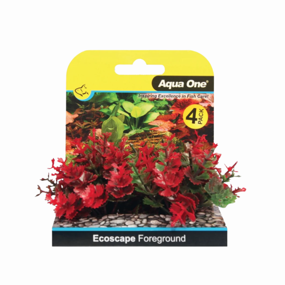 AquaOne Ecoscape Foreground Catspaw 4pk Red