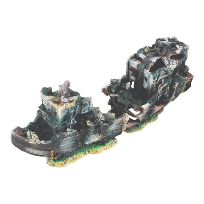 AquaOne Shipwreck (L) 70 x 33cm 2 piece