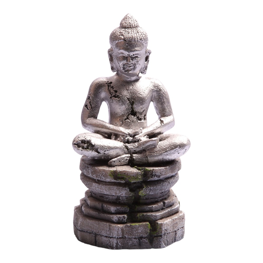 AquaOne Meditating Buddha 9x8.5x17.5cm Silver