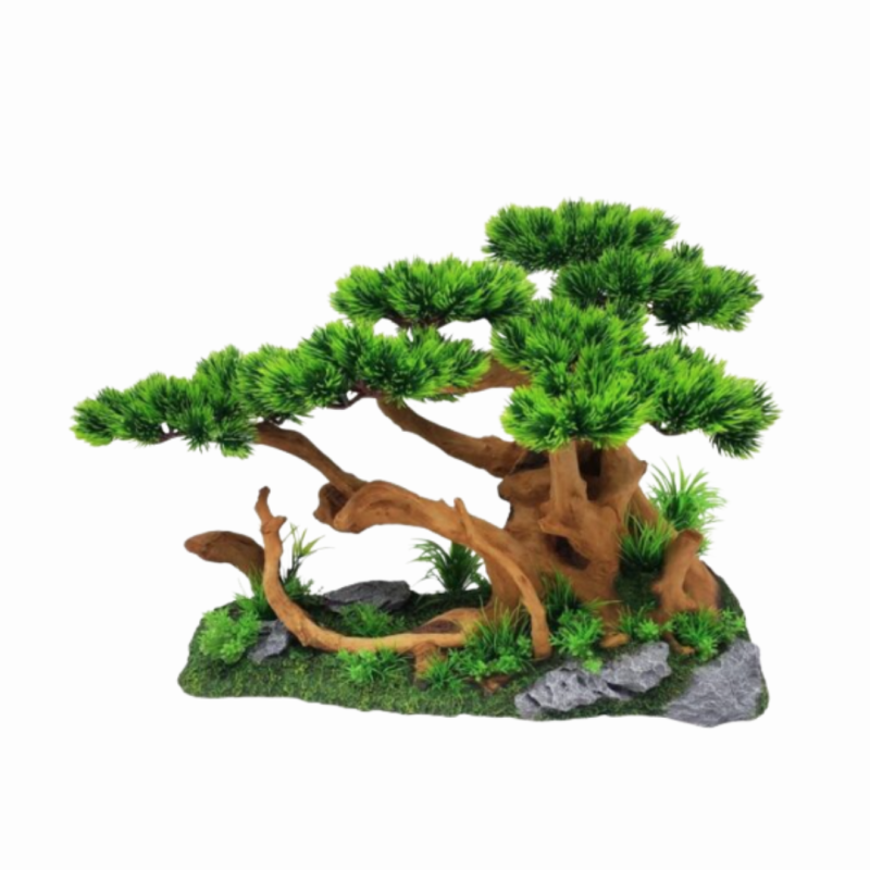AquaOne Bonsai Tree on Rock Garden Large 54cm