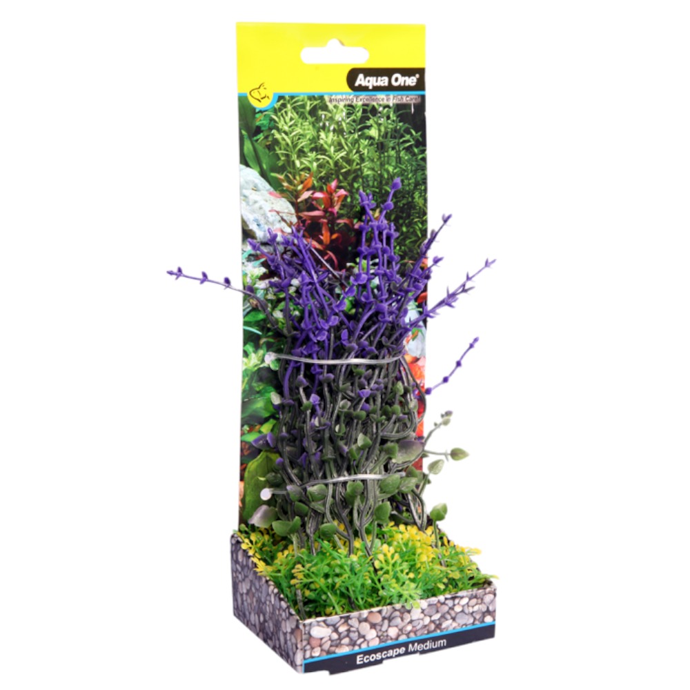 AquaOne Ecoscape Medium Bladderwort Purple 20cm