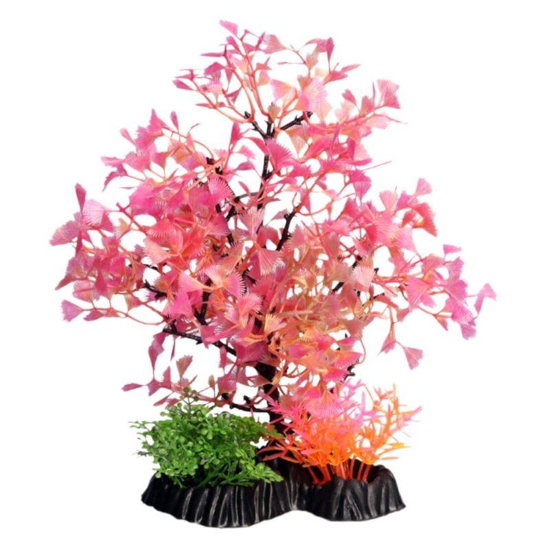 AquaOne Ecoscape Medium Fan Palm Tree Red 24cm
