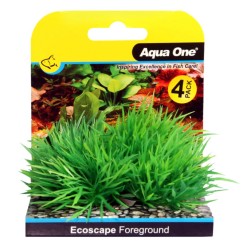 AquaOne Ecoscape Foreground Hair Grass 4pk Green