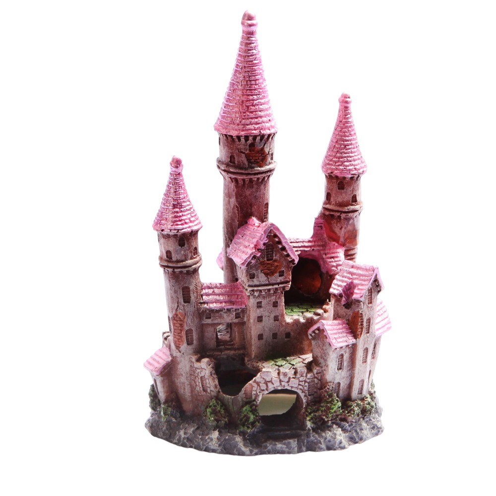 AquaOne Pink Castle Small 8x7.5x13.5cm