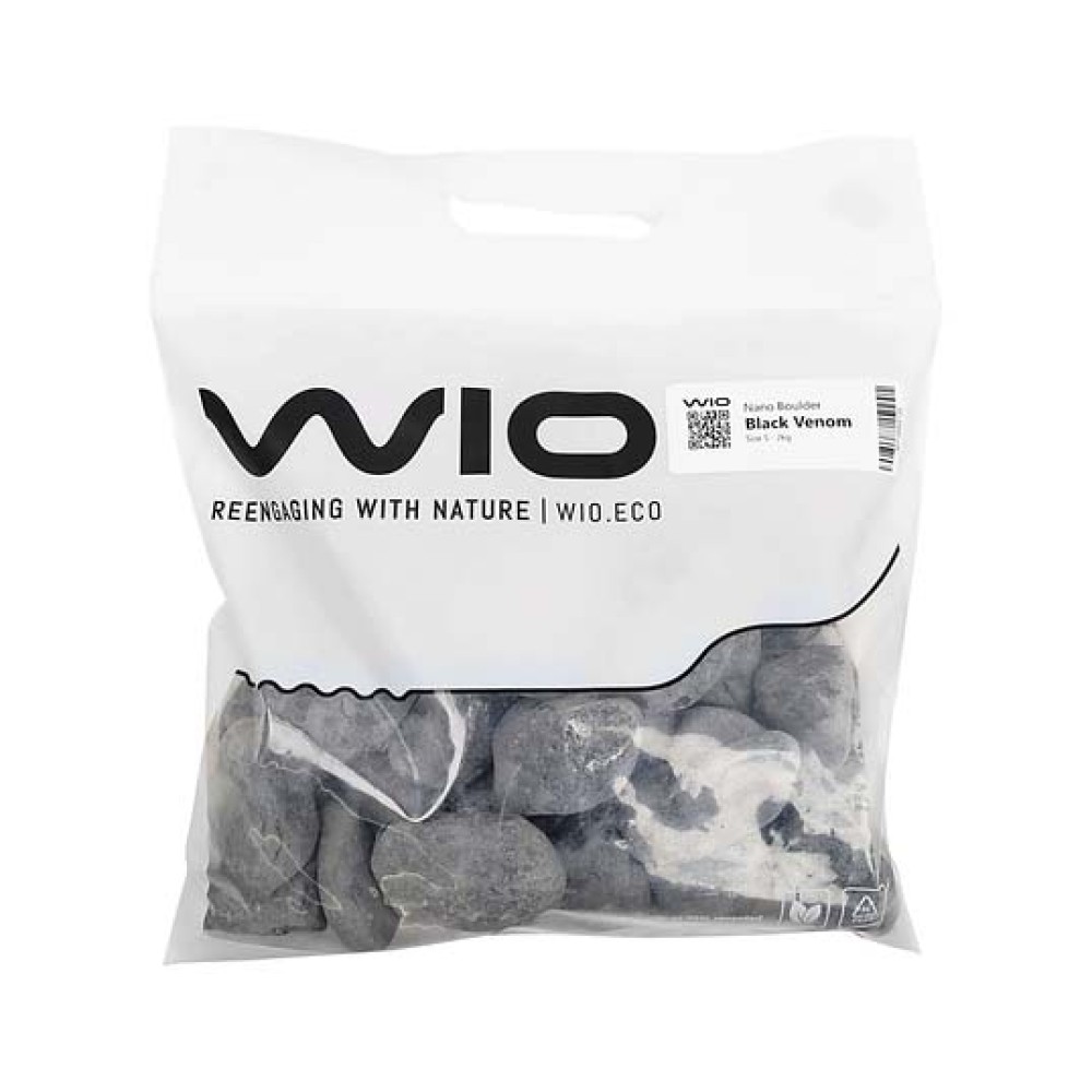 WIO Black Venom Nano Boulder, Size 1-10cm 2 kg