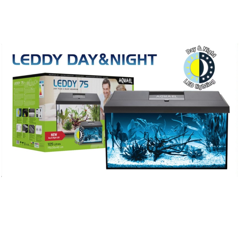 Leddy Black Tropical Aquarium 75cm 105L