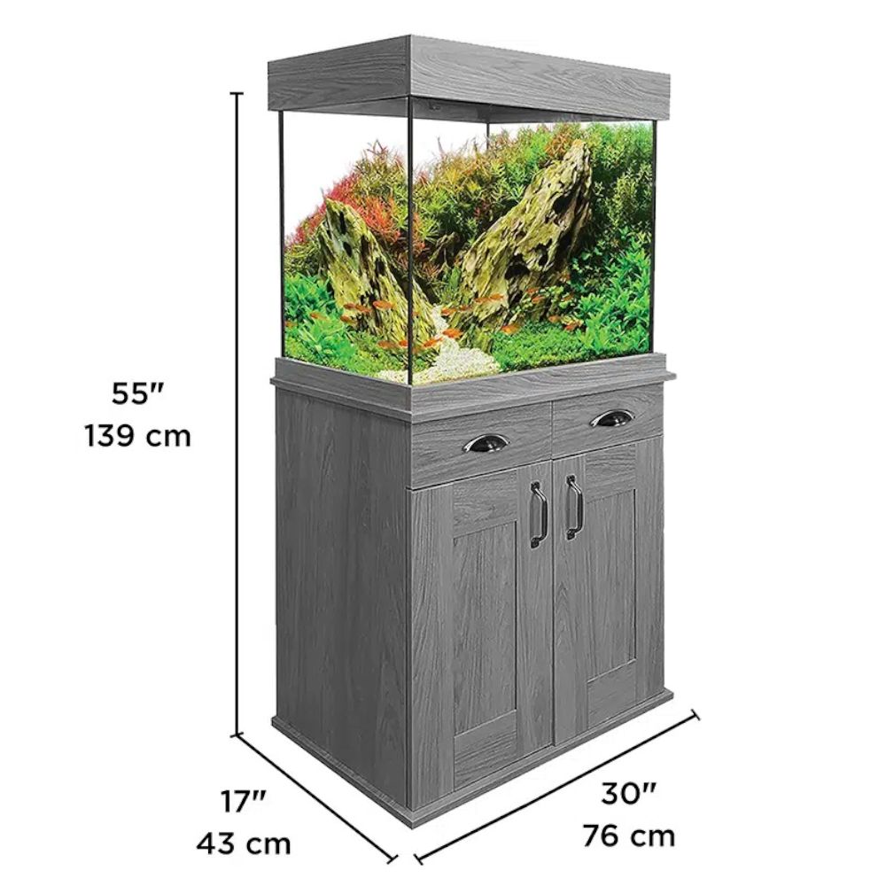 Fluval Shaker 168L Aquarium & Cabinet - Slate Grey