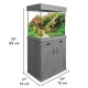 Fluval Shaker 168L Aquarium & Cabinet - Slate Grey