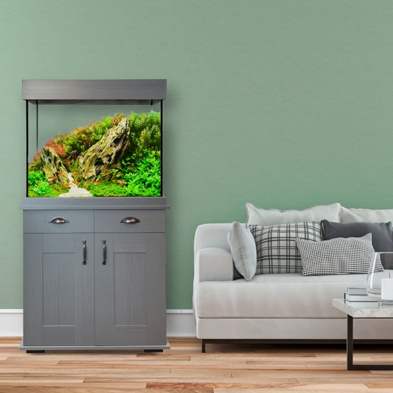 Fluval Shaker 168L Aquarium & Cabinet - Slate Grey