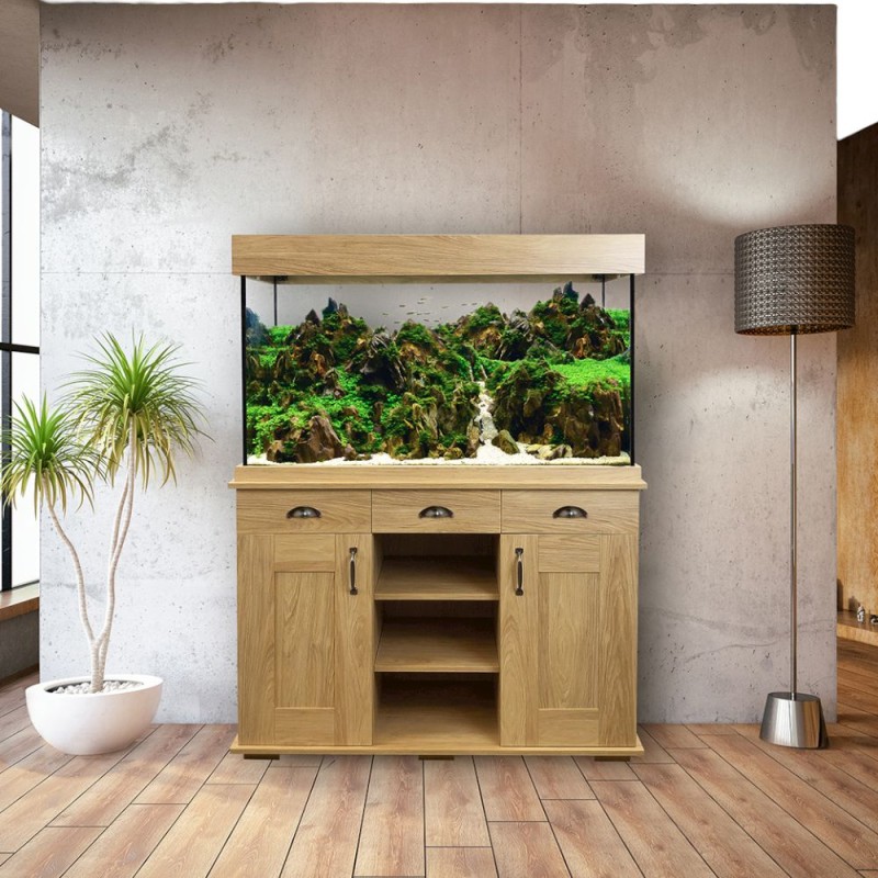 Fluval Shaker 345L Aquarium & Cabinet - Hampshire Oak