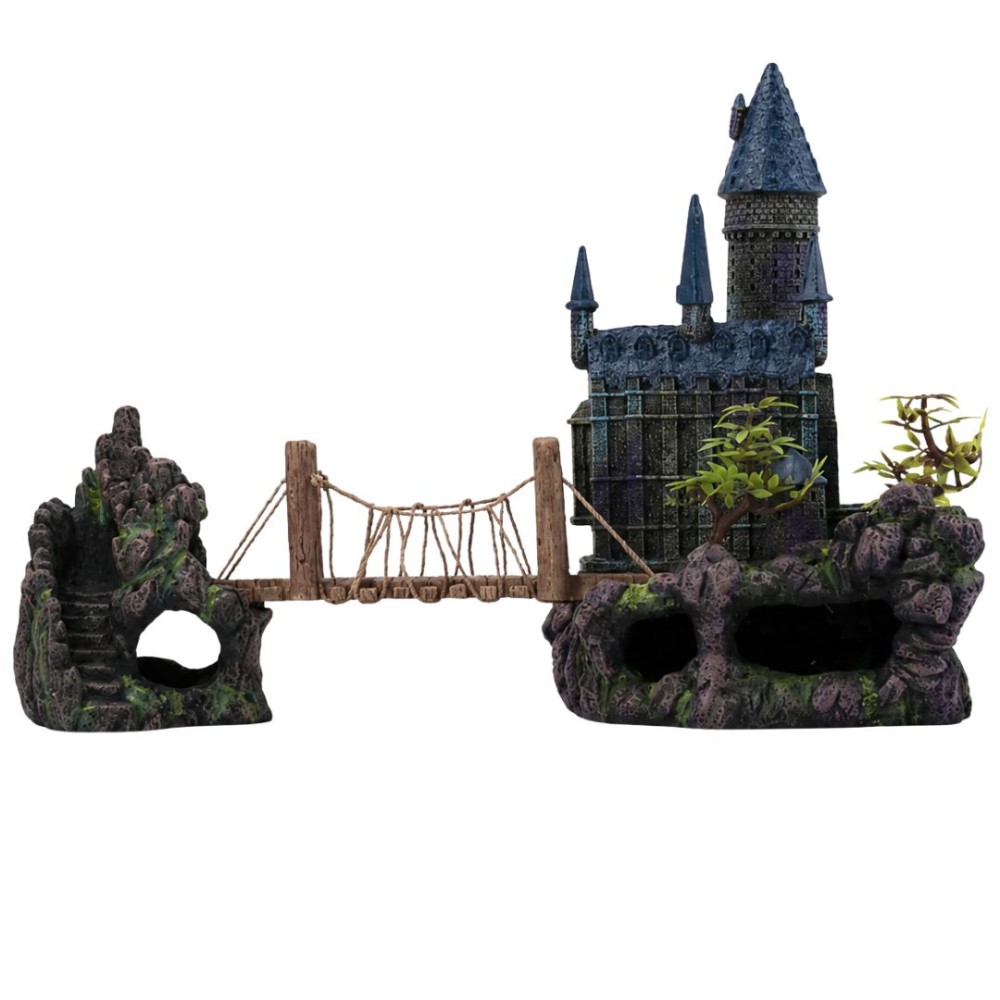 AquaOne Enchanted Wizards Castle 35x18x25cm 3 pieces