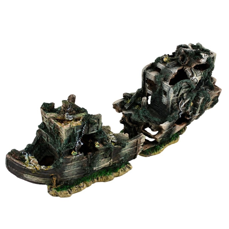 AquaOne Shipwreck (L) 70 x 33cm 2 piece