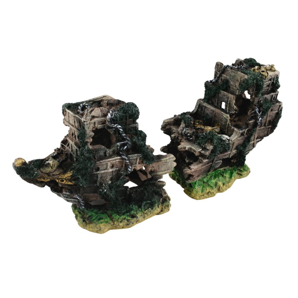 AquaOne Shipwreck (M) 43 x 21cm 2 piece