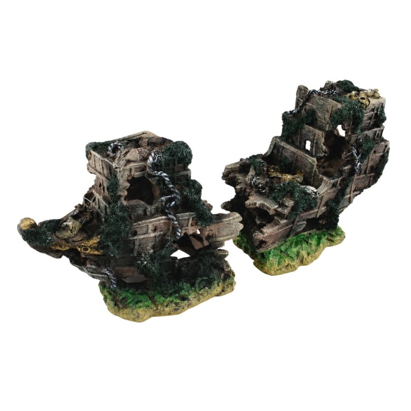 AquaOne Shipwreck (M) 43 x 21cm 2 piece