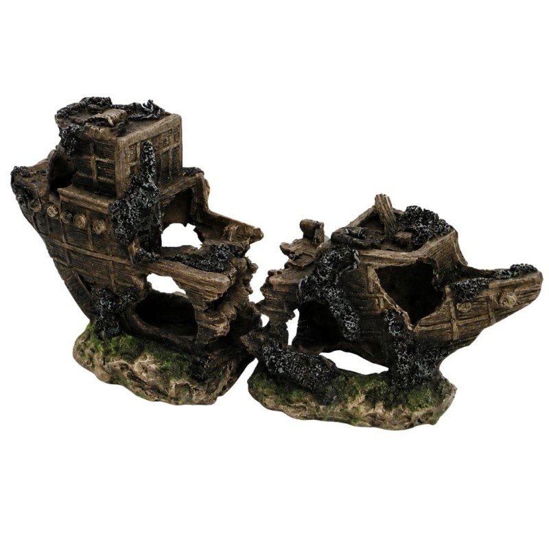 AquaOne Shipwreck (S) 25 x 12.5cm 2 piece