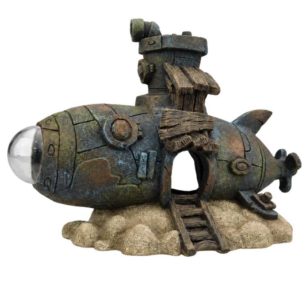 AquaOne Submarine House with peek-a-boo window 22x12x16cm
