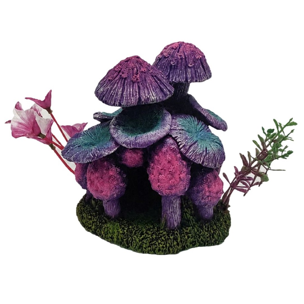Fairy Purple Mushroom House 13cm