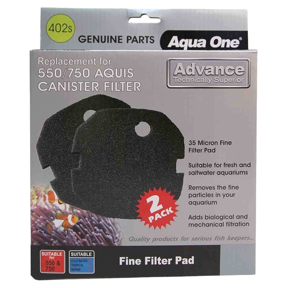 AquaOne Sponge Pad - (35ppi) Black 550/750 Advance (2pk) 402s