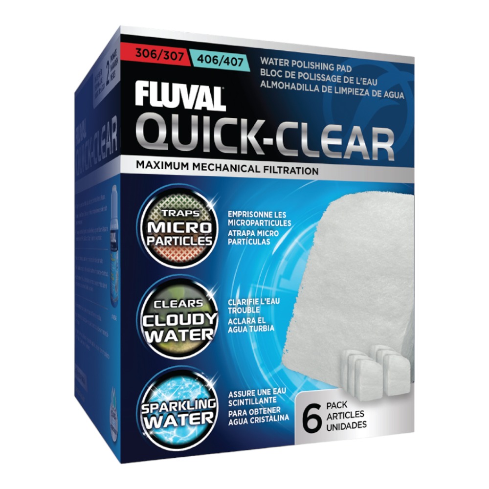 Fluval Quick Clear Pad for 304/5/6/7 & 404/5/6/7 (6pcs)