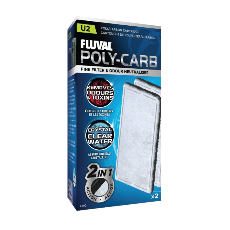 Fluval U2 Poly/Carbon Cartridge (2pcs)