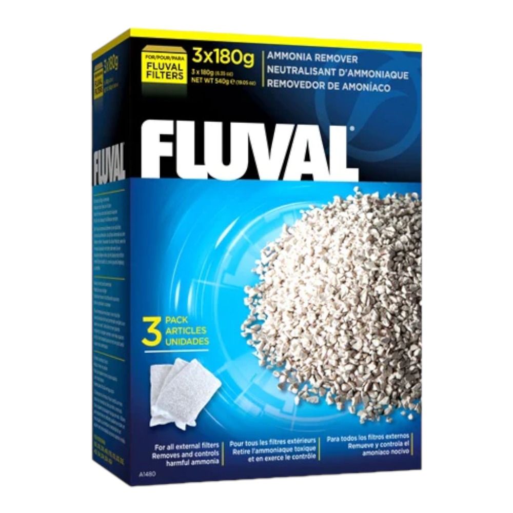 Fluval Ammonia Remover 540g (3 x 180g in filter bags)