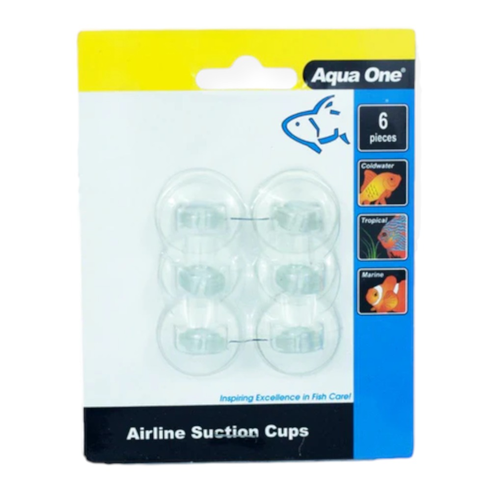 AquaOne Airline Suction Cups 6pk