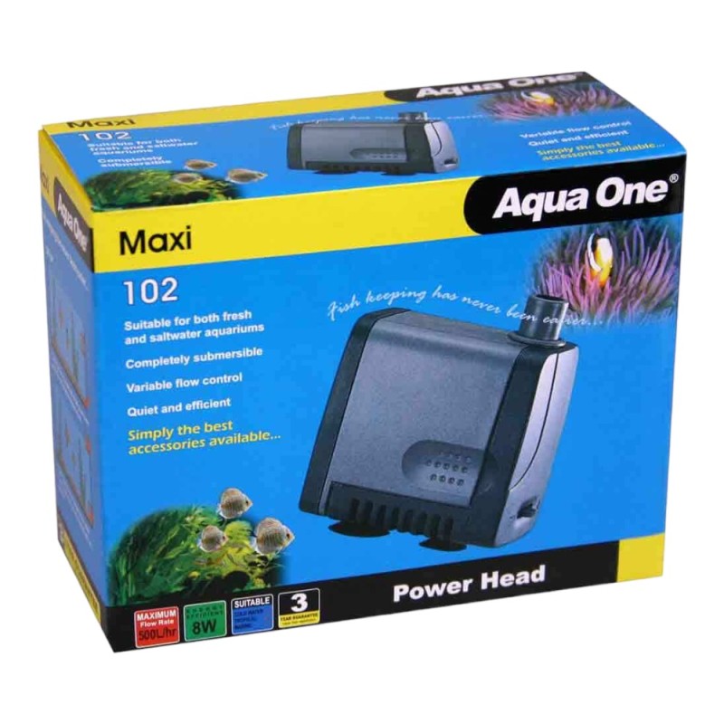 AquaOne Powerhead - 102 Maxi 500l/hr 1.05M Mh/h