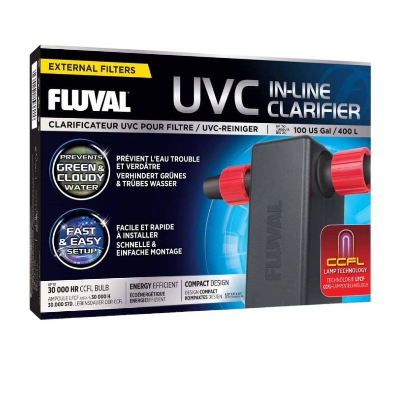 Fluval In-Line UVC Clarifier (for aquariums up to 400L)