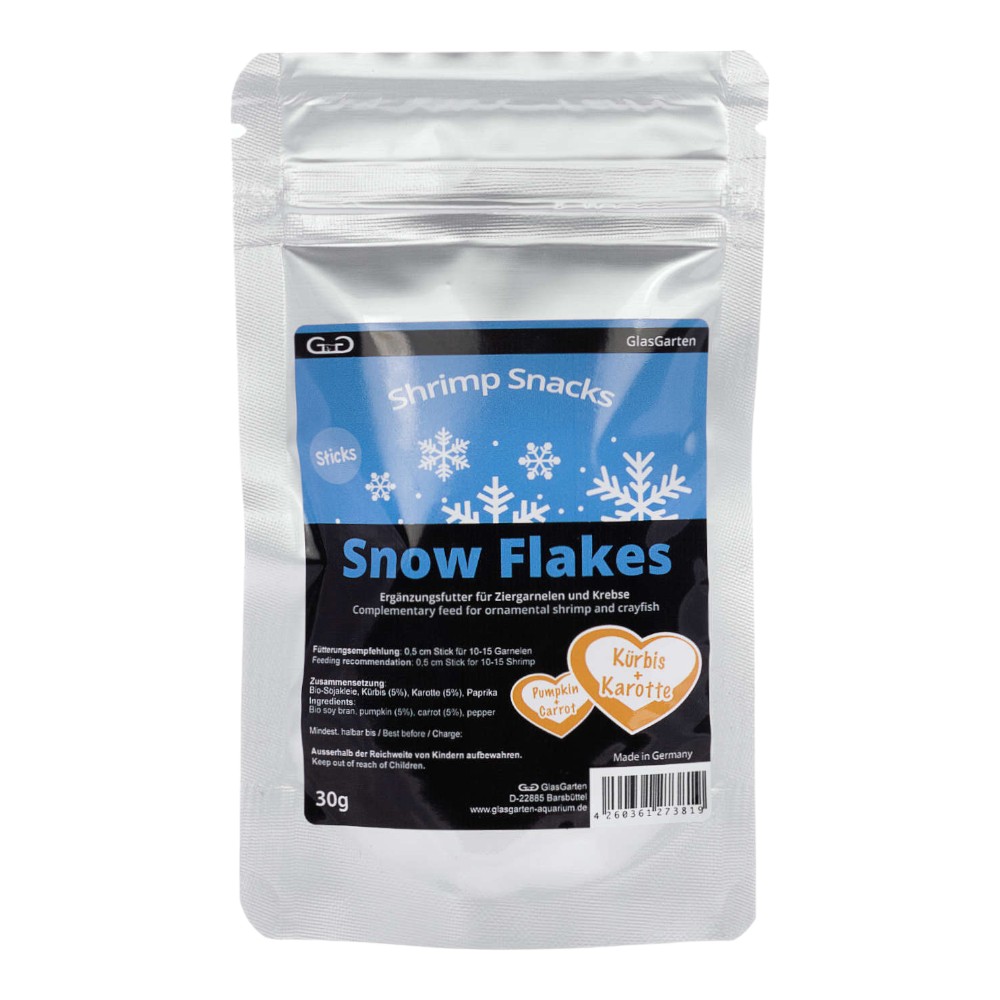 GlasGarten – Shrimp Snacks Snow Flakes 30g