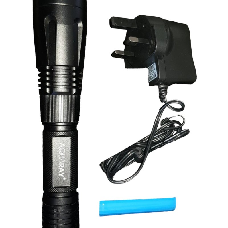 AquaRay Blue Torch + Case