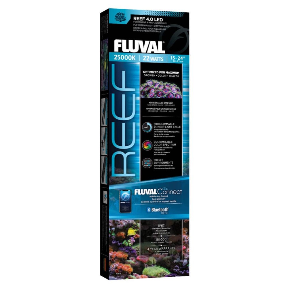 Fluval Reef 4.0 LED 22w  Bluetooth Mesh 38cm