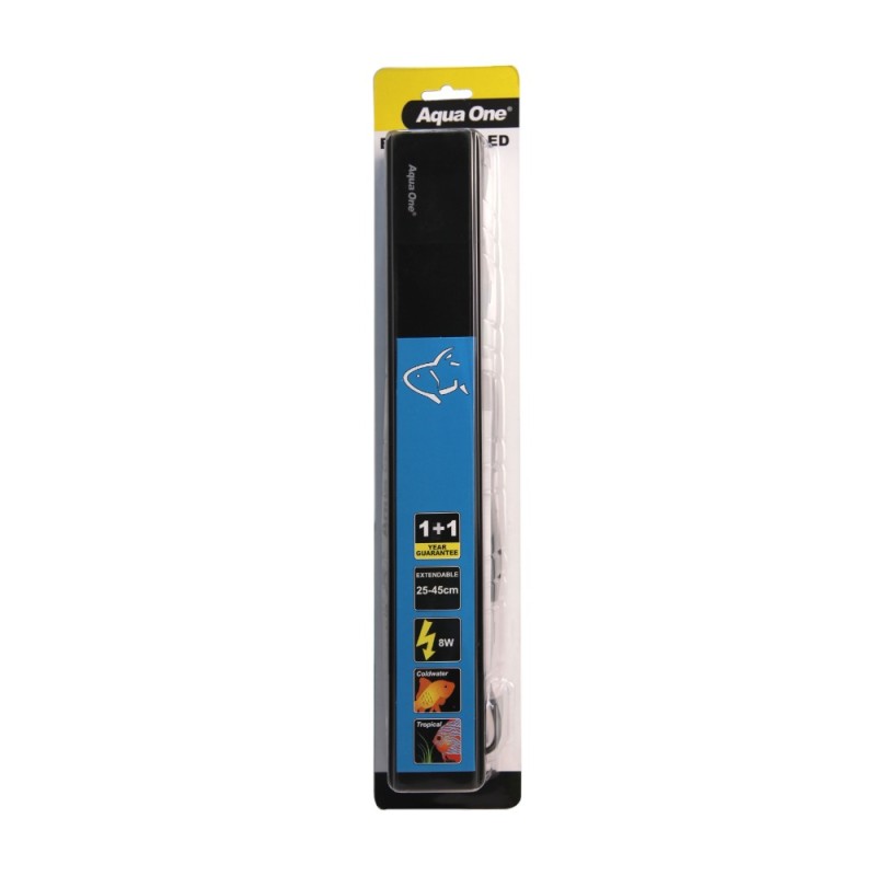 AquaOne Splish & Splash Light LED 8W Suit 25 To 45cm Aquarium