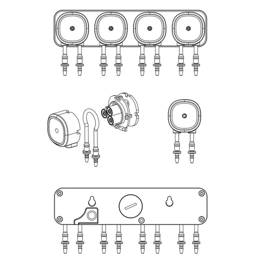 Chihiros 4 Way Dosing Pump Complete Set