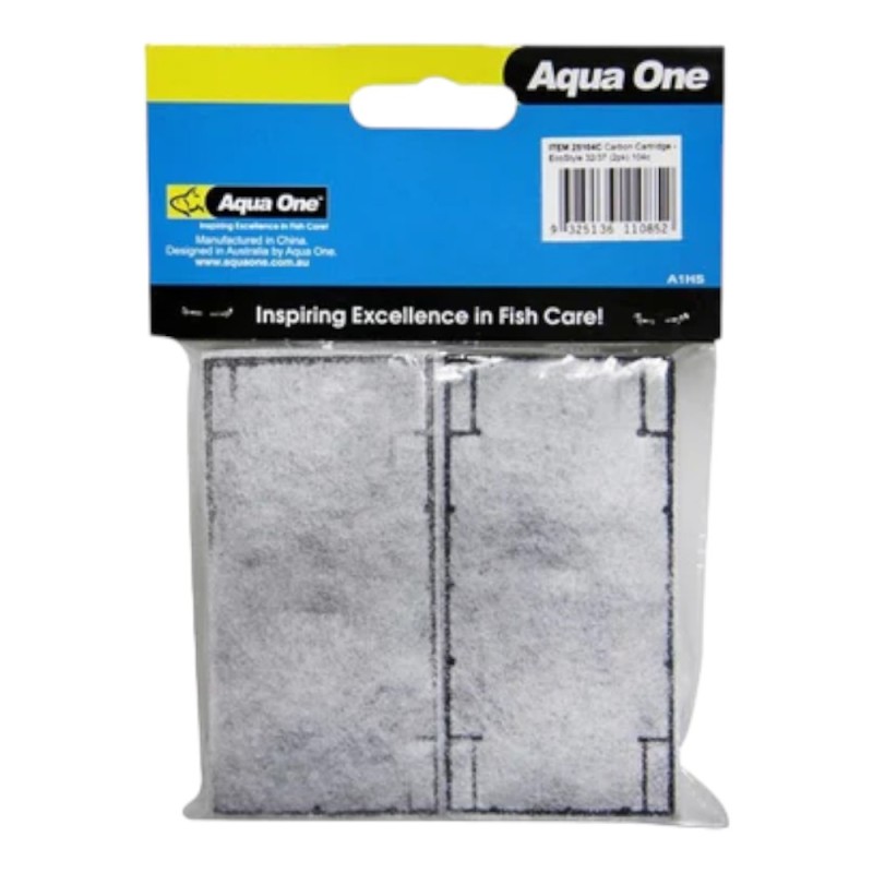 AquaOne Carbon Cartridge - EcoStyle 32/37 (2pk) 104c