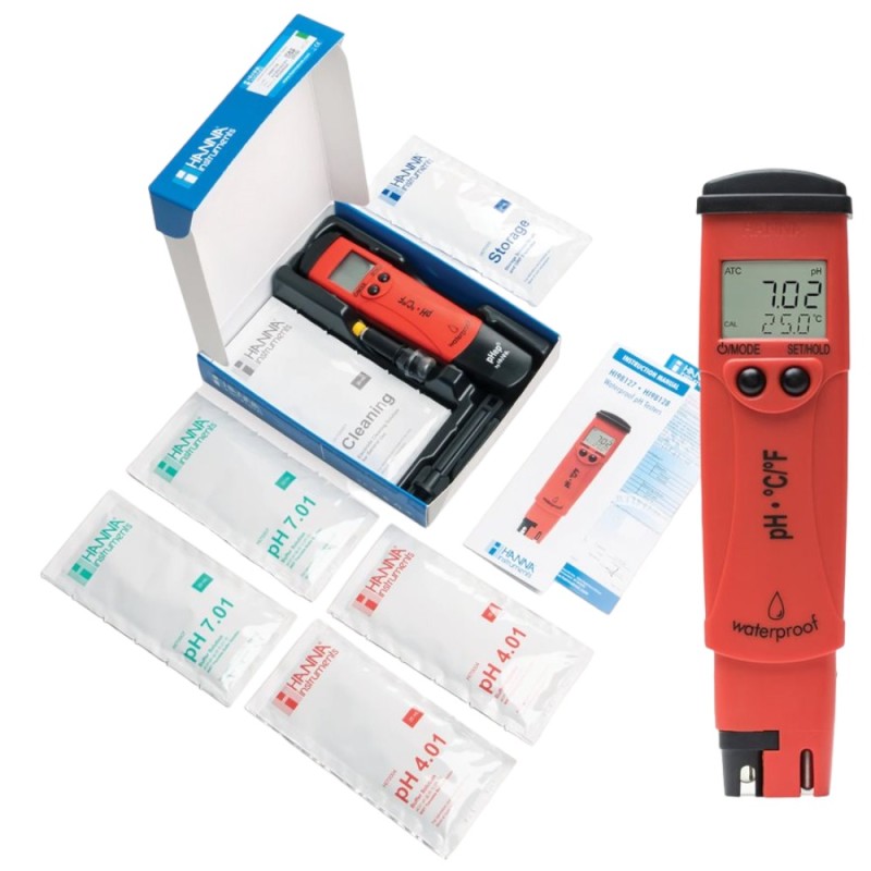 Hanna Waterproof pocket pH and temperature