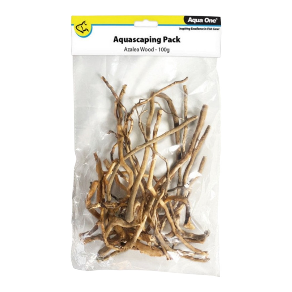 AquaOne Natural Azalea Wood Decor Bag 100g