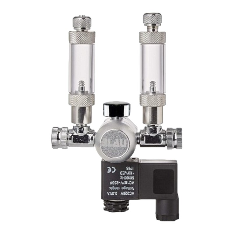 Blau Dual Compact Regulator with electronic valve and bubble counter