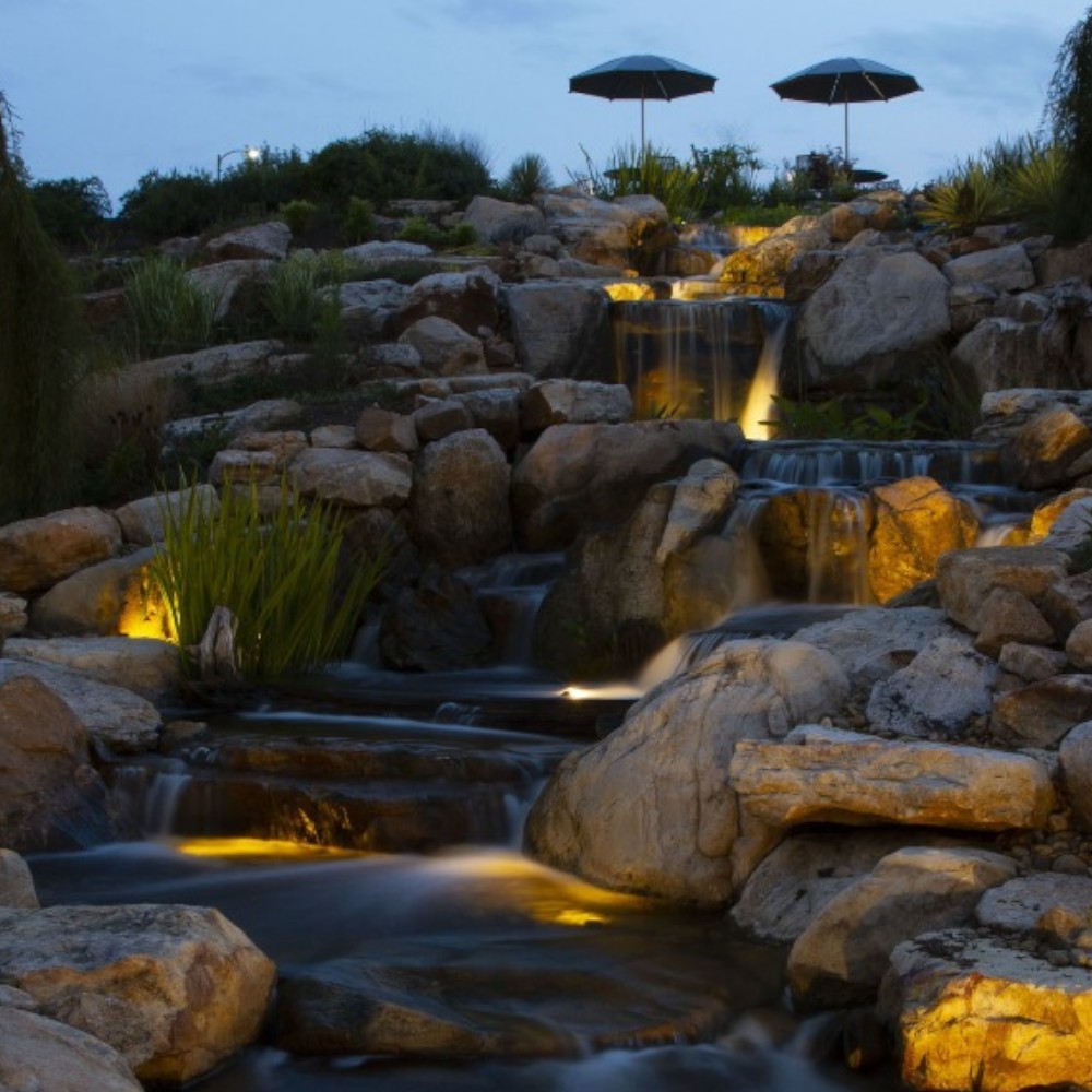 Pond Lighting & Water Courses