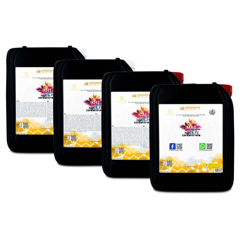 Modern Reef All-in-one Reef-Keeping System 7.7x High Concentrate (RKS 7.7x) 4x5L Set