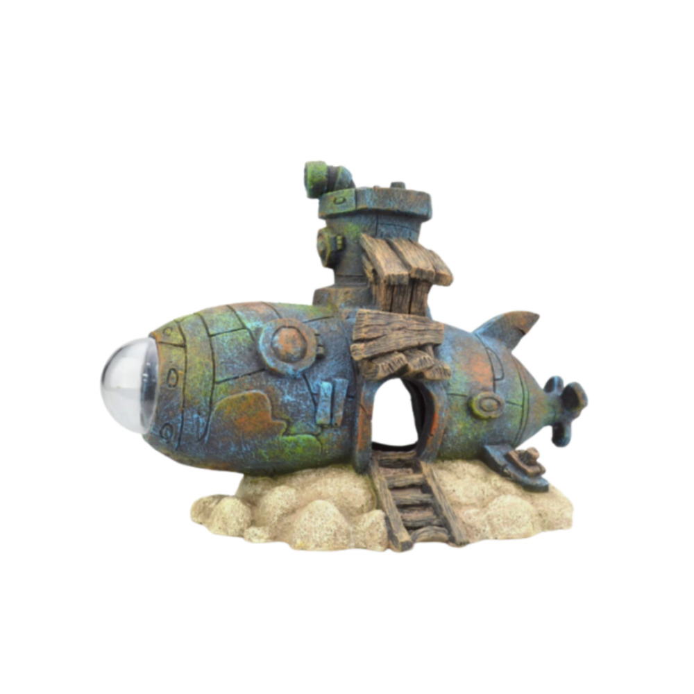 AquaOne Submarine House with peek-a-boo window 22x12x16cm