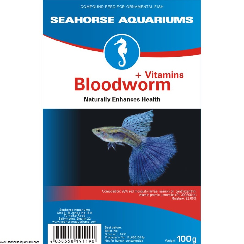 SA Bloodworms +Vitamins 100g