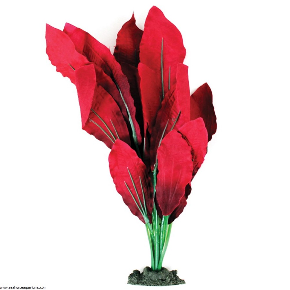 AquaOne Silk Plant 20cm Amazon Red