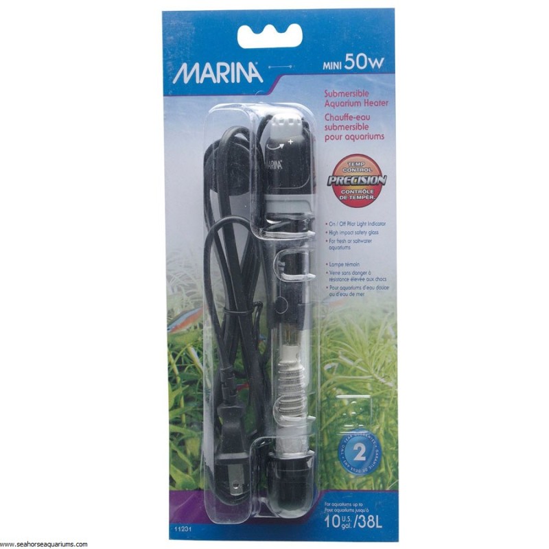 Fluval Marina Submersible Pre-Set Mini Heater 50W